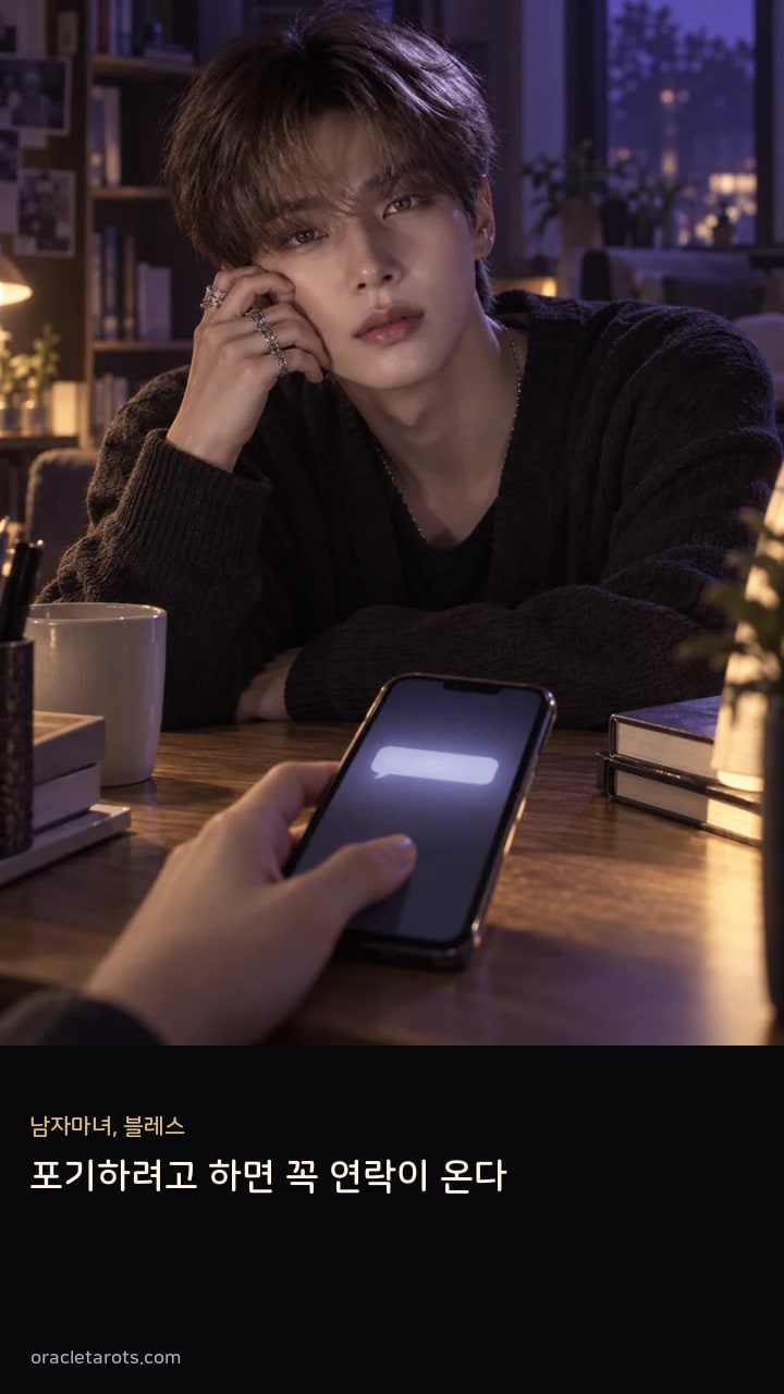 포기하려고 하면 꼭 연락이 온다