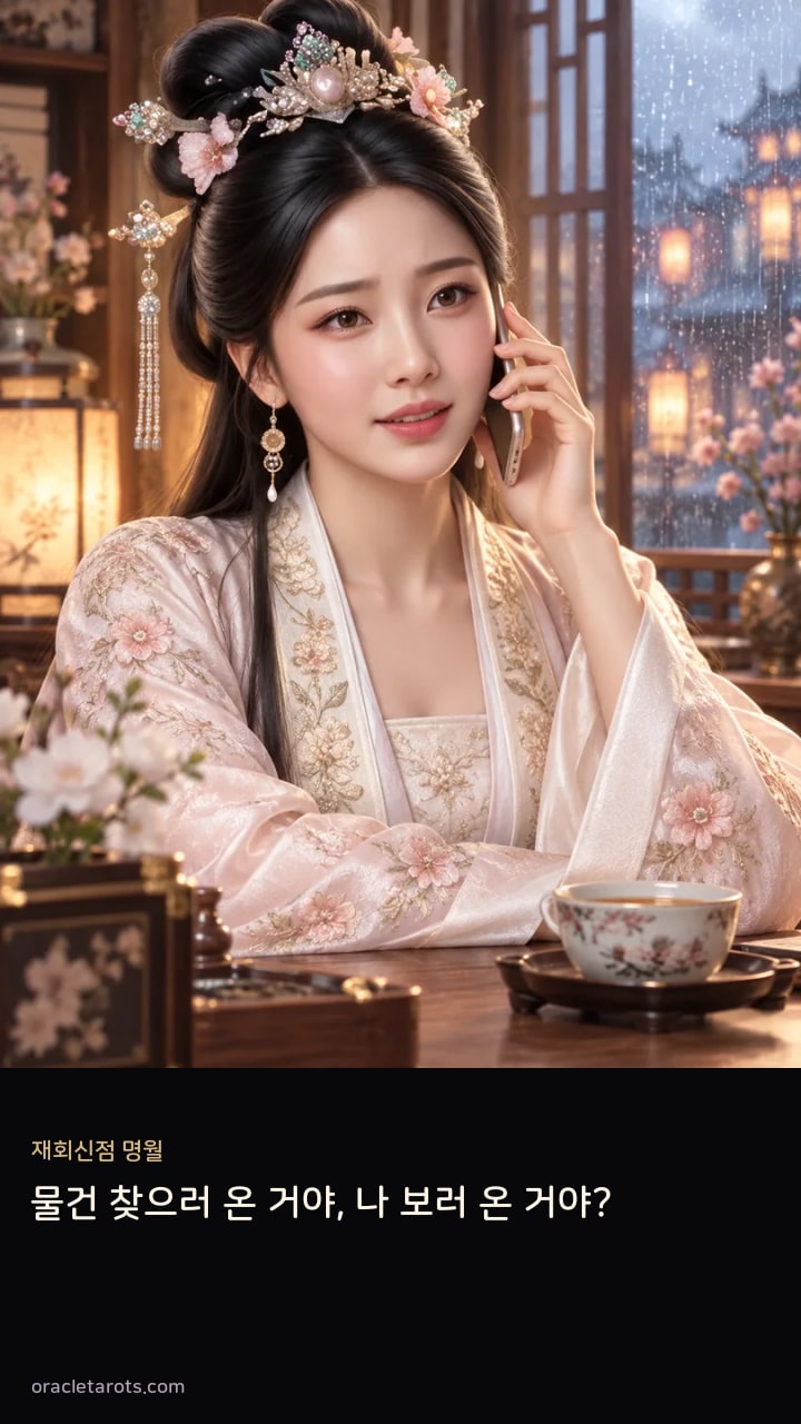 물건 찾으러 온 거야, 나 보러 온 거야?