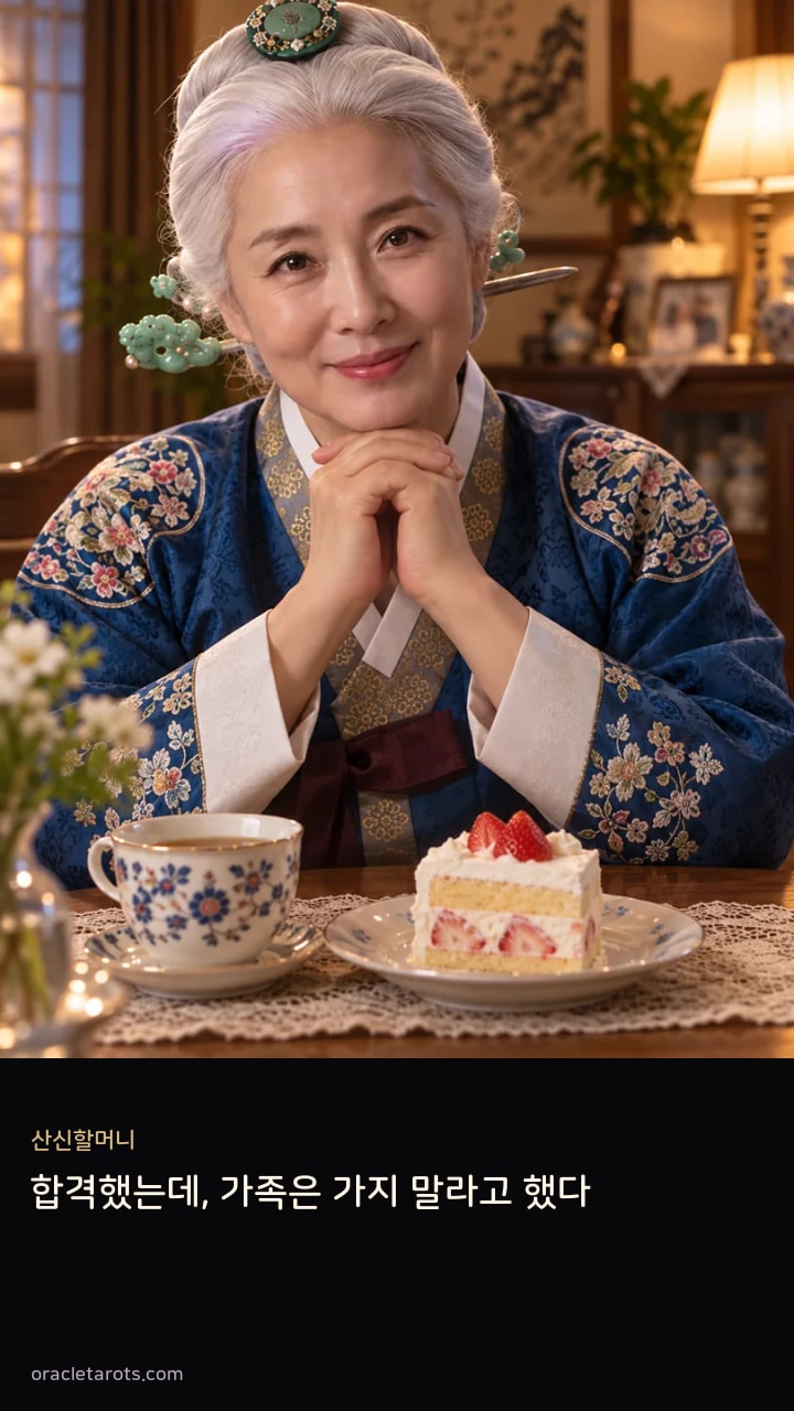 합격했는데, 가족은 가지 말라고 했다