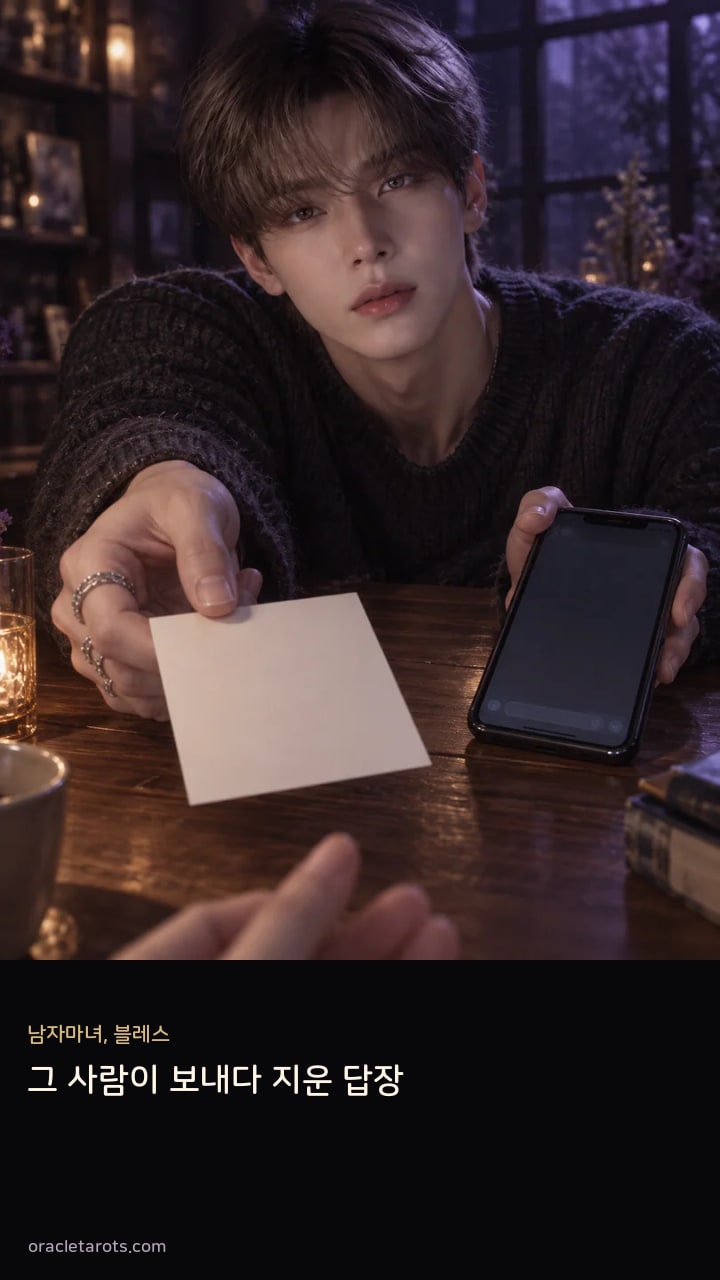 그 사람이 보내다 지운 답장